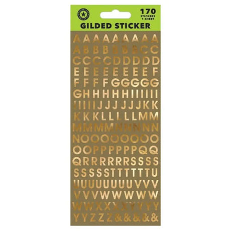 FSC Mix Sticker Sheet Golded Letters WEB6000