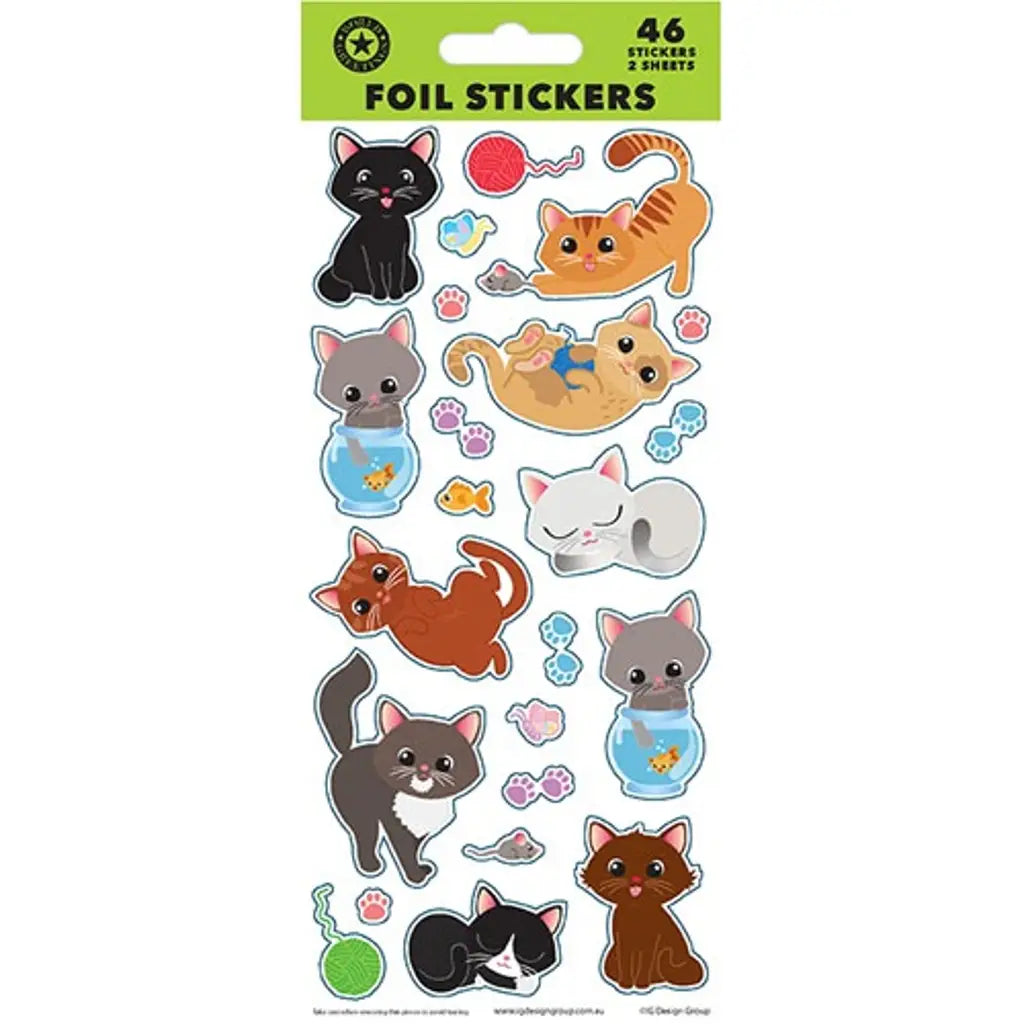 FSC Mix Sticker Sheet Kittens WEB6023