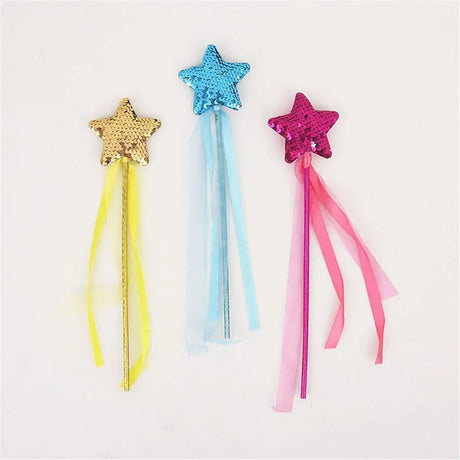 Fantasy Kingdom Assorted Colour Sequin Star Wand A211786