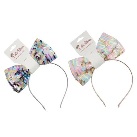 Fantasy Kingdom Assorted Sequin Sparkle Bow Headband PP19079