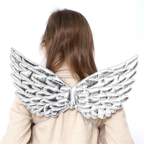 Fantasy Kingdom Child Metallic Silver Angel Wings A246344