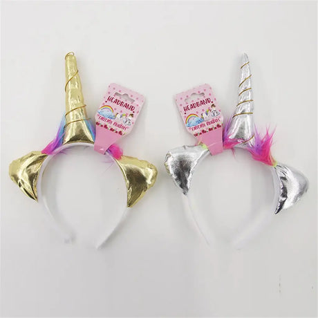 Fantasy Kingdom Silver Gold Unicorn Headband A181621
