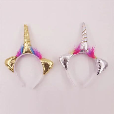 Fantasy Kingdom Silver Gold Unicorn Headband A181621