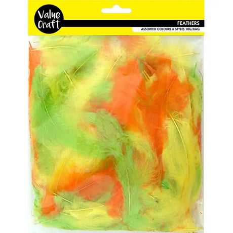 Feathers Yellow Lime Orange 10g VCFLM