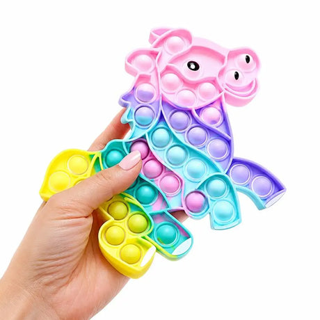 Fidget Push & Pop Animal Friends Series Silicone 12Assorted Sizes 11x17cm  326846