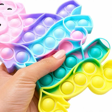 Fidget Push & Pop Animal Friends Series Silicone 12Assorted Sizes 11x17cm  326846