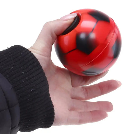 Fidget Spinner & Stress Soccer Ball 4 Assorted Colours 7.6cm 323494