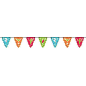 Fiesta Mini Paper Pennant Flag Banner 120344