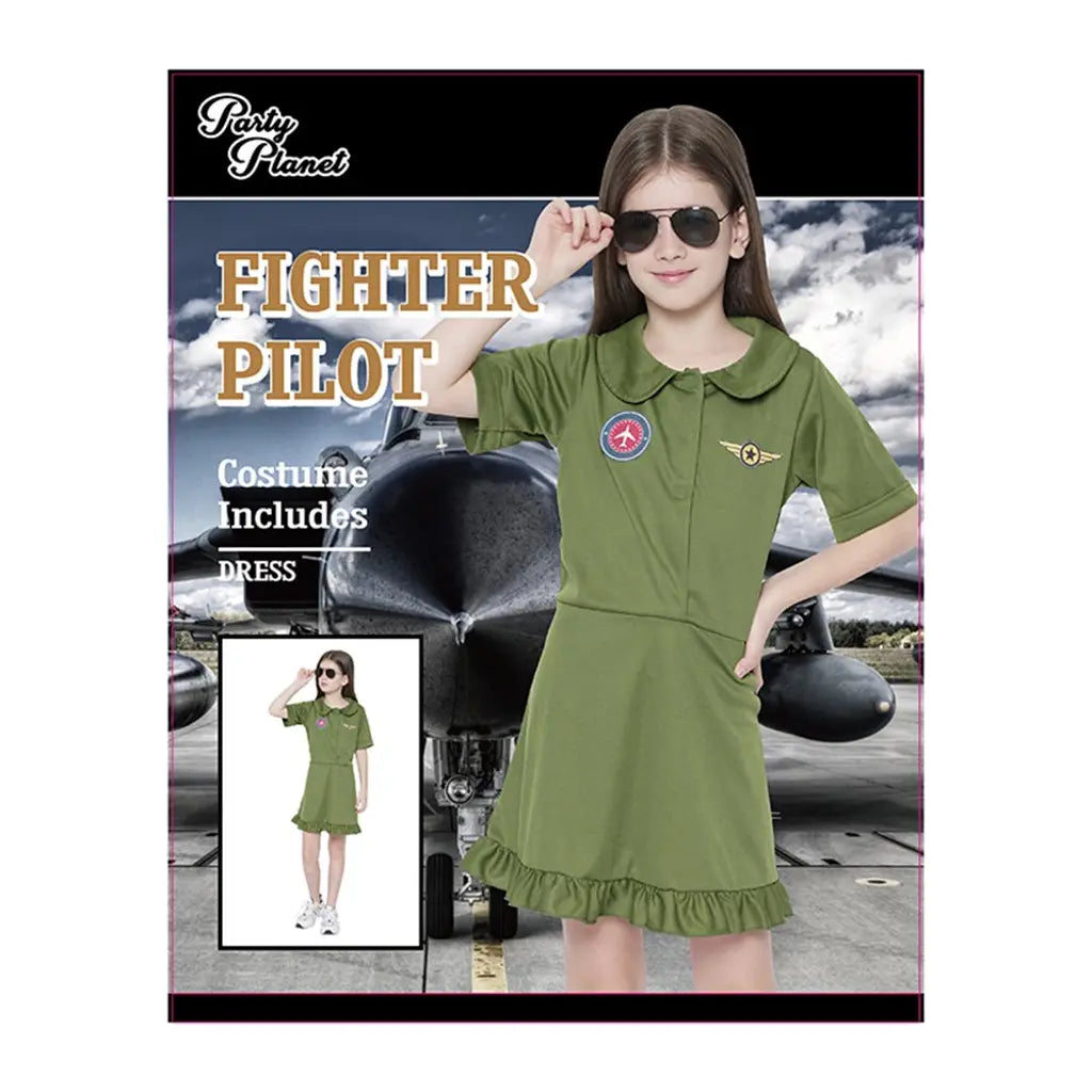 Fighter Pilot Costume Including Dress PP29443
