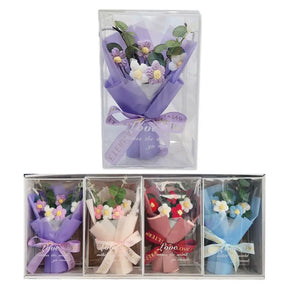Flower Bouquet Knitted Flowers 5Hds 16X7X24.5cm K218504