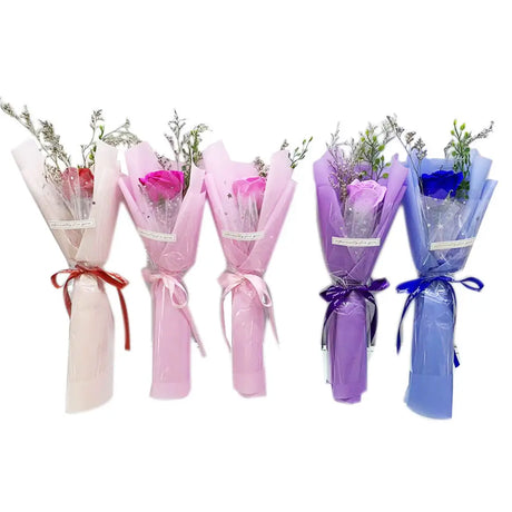 Flower Bouquet Rose & Baby Breath K084970