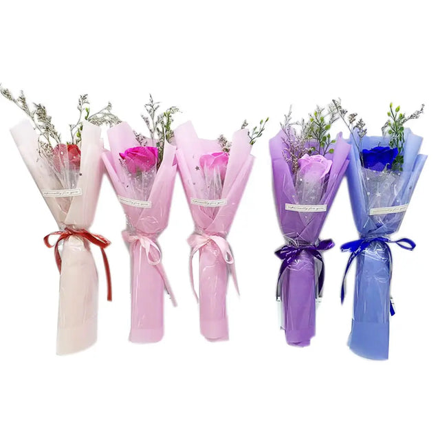 Flower Bouquet Rose & Baby Breath K084970