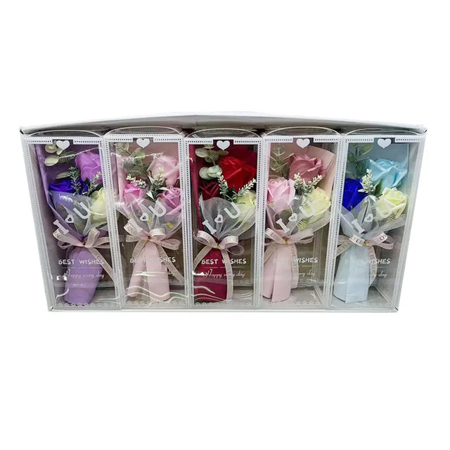 Flower Bouquet Roses 3hd In Box K057745