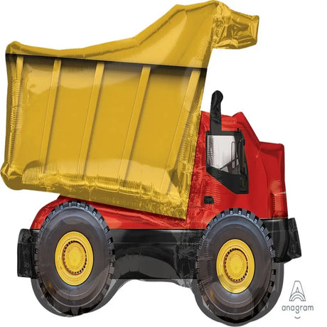 Foil Balloon SuperShape Dump Truck 81x63cm 3538901