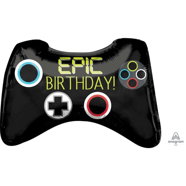 Foil Balloon SuperShape Epic Party Game Controller 71x45cm 3780401