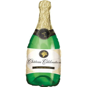 Foil Balloon Supershape Champagne Bottle 35x91cm 0494901