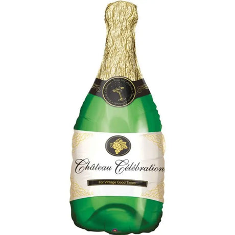 Foil Balloon Supershape Champagne Bottle 35x91cm 0494901