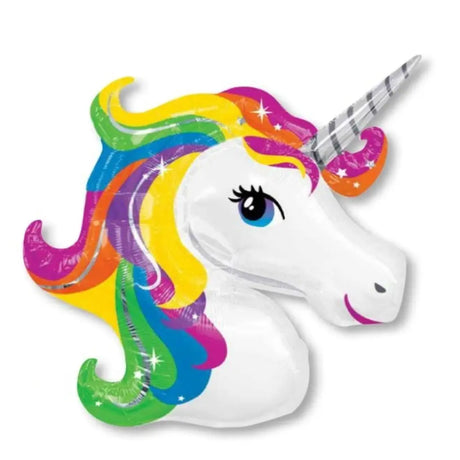 Foil Balloon Supershape Rainbow Unicorn Pattern 83x73cm 3129901