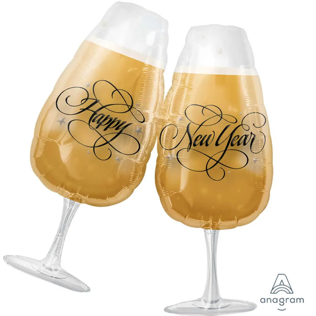 Foil Balloon Supershape Toasting Glasses 96x76cm 1170701