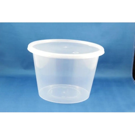 Food Container Bowl Lid Clear Fit 950ml 1050ml 1750ml 50Pk 364059