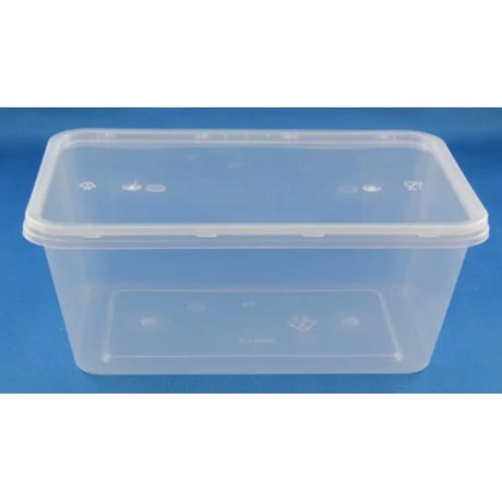 Food Container Rectangular Clear 1000ml 50Pk 364157