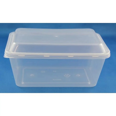 Food Container Rectangular Clear 1000ml 50Pk 364157