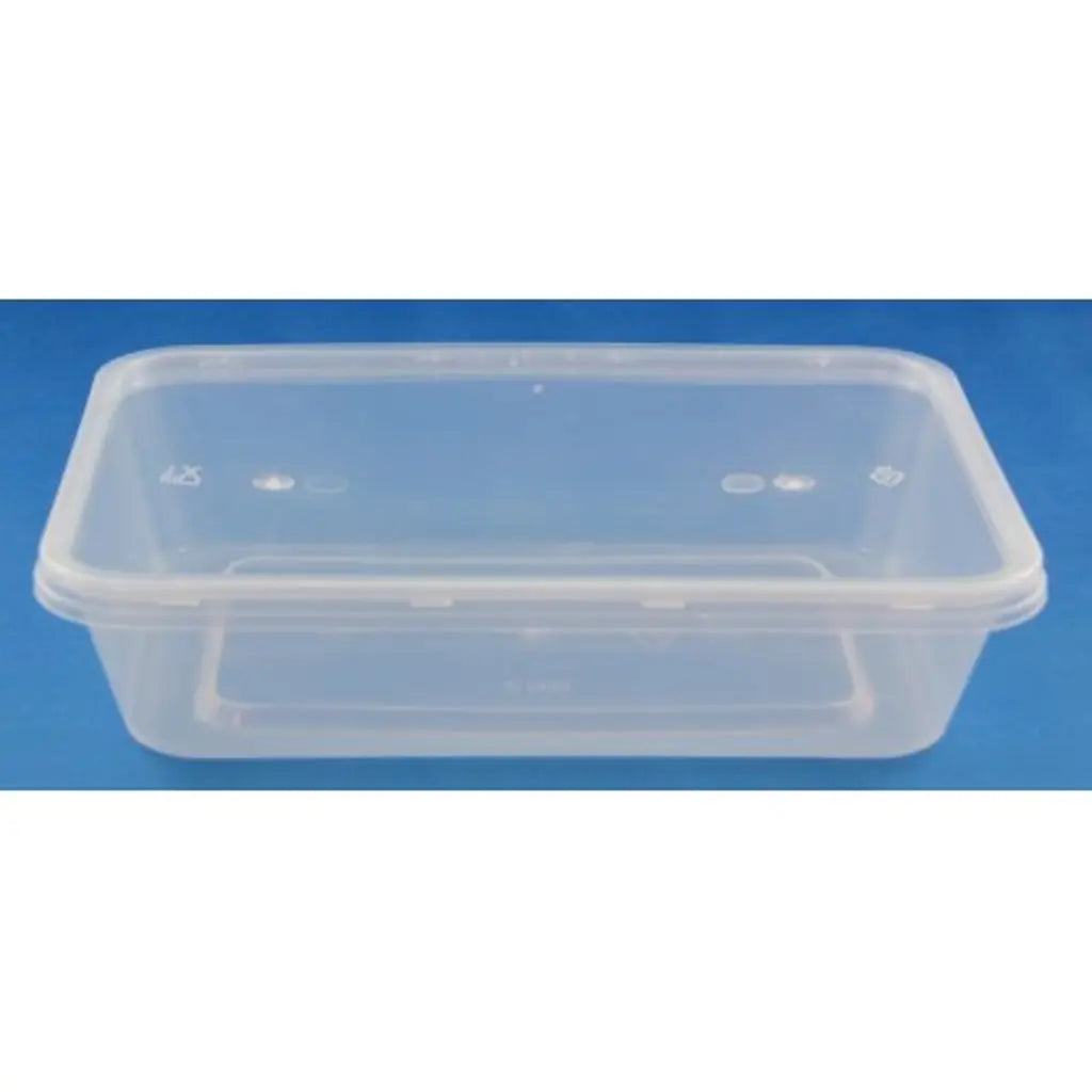 Food Container Rectangular Clear 500ml 50Pk 364145