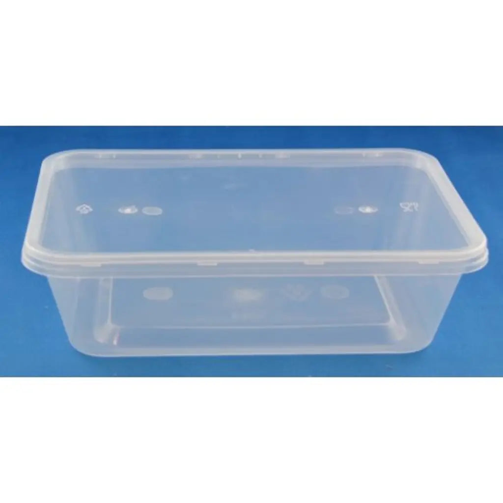 Food Container Rectangular Clear 650ml 50Pk 364149