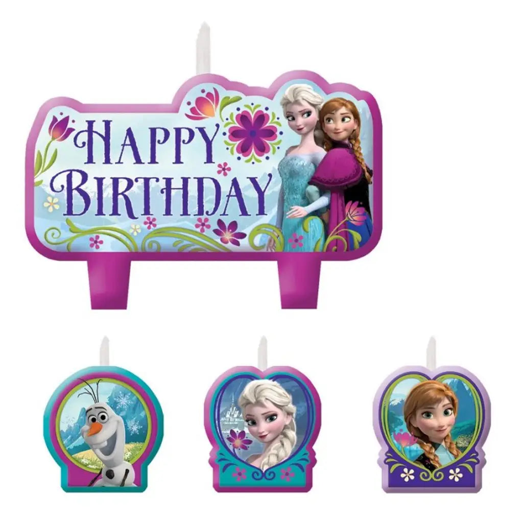 Frozen Birthday Candle Set 4Pk 171416