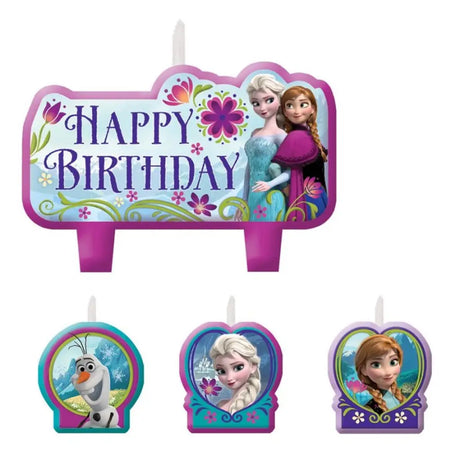 Frozen Birthday Candle Set 4Pk 171416