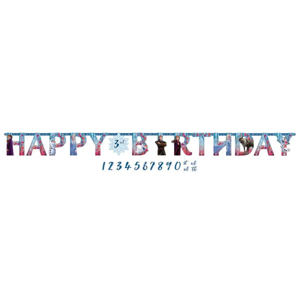 Frozen Jumbo Add-An-Age Letter Banner 122087
