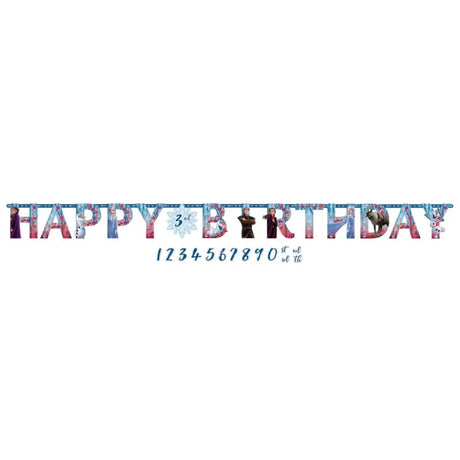 Frozen Jumbo Add-An-Age Letter Banner 122087