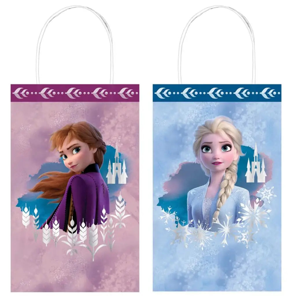 Frozen Kraft Paper Gift Bags 8Pk 162087