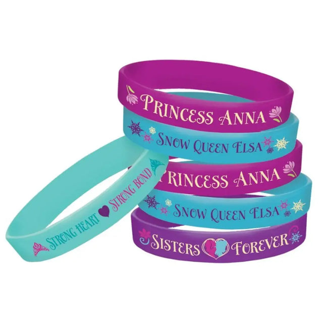 Frozen Rubber Bracelets Favors 4Pk 394408