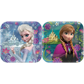 Frozen Square Paper Plates 17cm 8Pk 541416-66
