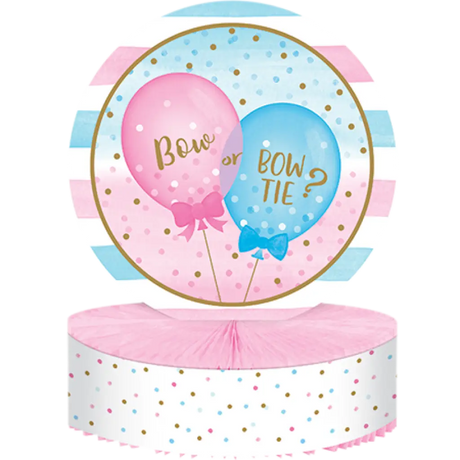 Gender Reveal Balloons Centrepiece Honeycomb 30x23cm CC336685