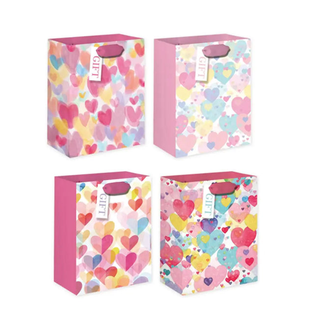 Gift Bag Heart Love 26x32x12.5cm K224598