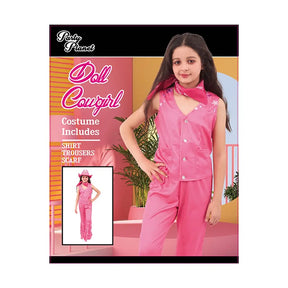 Girl Barbie Costume-Including Shirt, Trousers, Scarf, PP73965