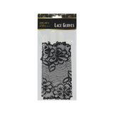 Golden 20s Black Short Lace Gloves A209257