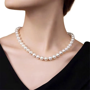 Golden 20s White Faux Pearl Necklace A209219