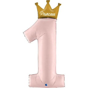 Grabo Foil Balloom My 1St Birthday Princess Shaped Pink 46in G72103P