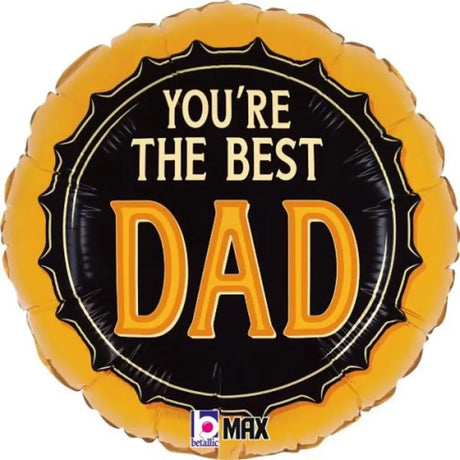 Grabo Foil Balloon Best Dad Beer 18in G26175P