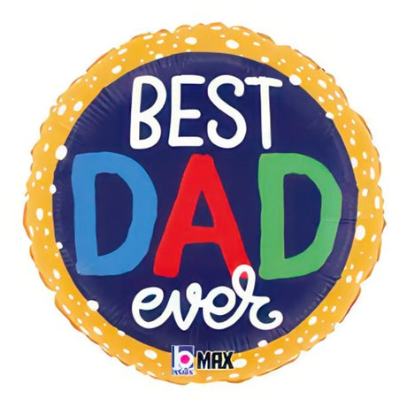 Grabo Foil Balloon Best Dad Ever Bubbles 18in G26345P