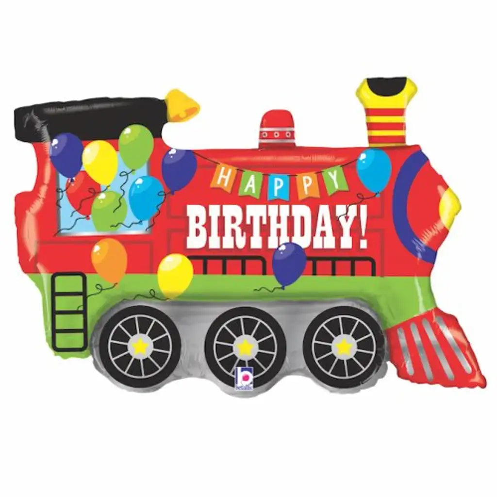 Grabo Foil Balloon Birthday Party Train 37in G35570