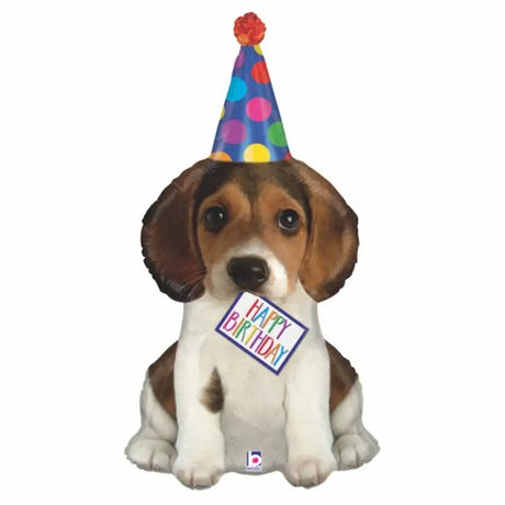 Grabo Foil Balloon Birthday Puppy 41in G35561