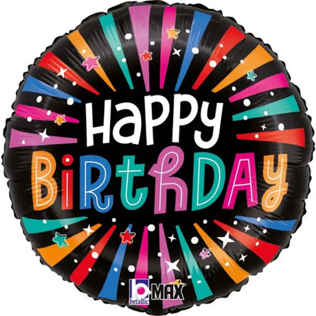 Grabo Foil Balloon Colour Birthday Sparkle 18in G26363P