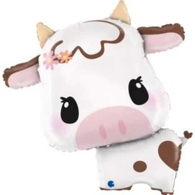 Grabo Foil Balloon Cute Cow 33in G72126P