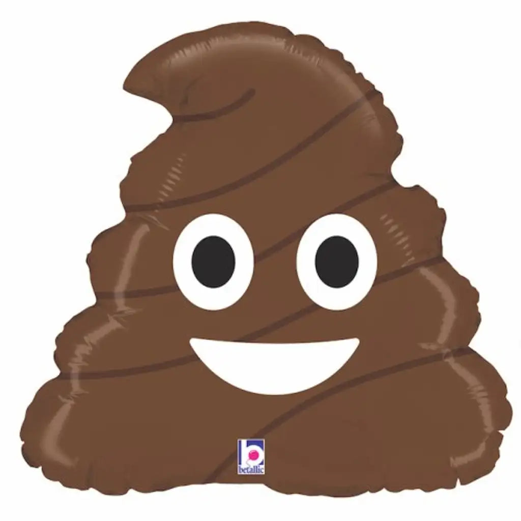 Grabo Foil Balloon Emoji Poo 20in G35596