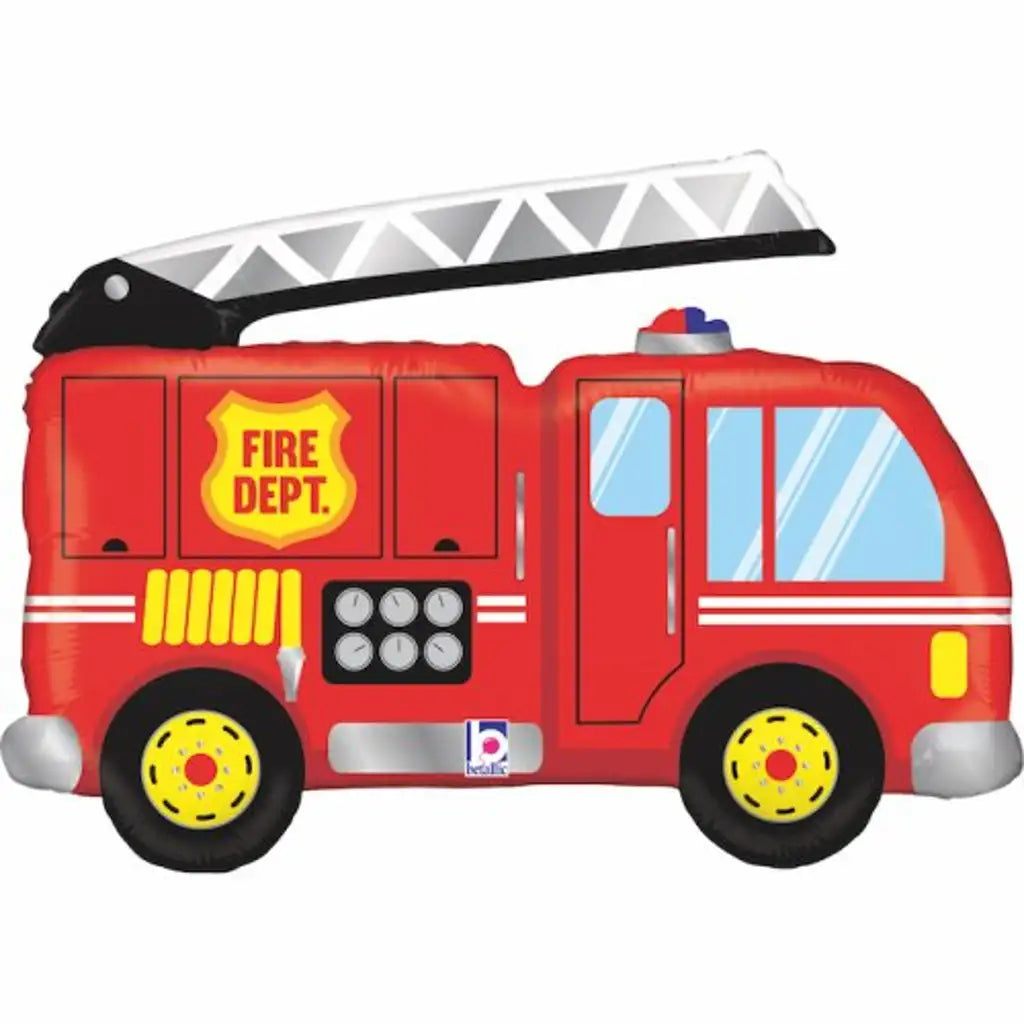 Grabo Foil Balloon Fire Truck 40in G35687