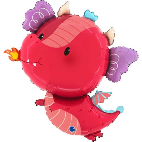 Grabo Foil Balloon Funny Dragon Pink 39in G72194P